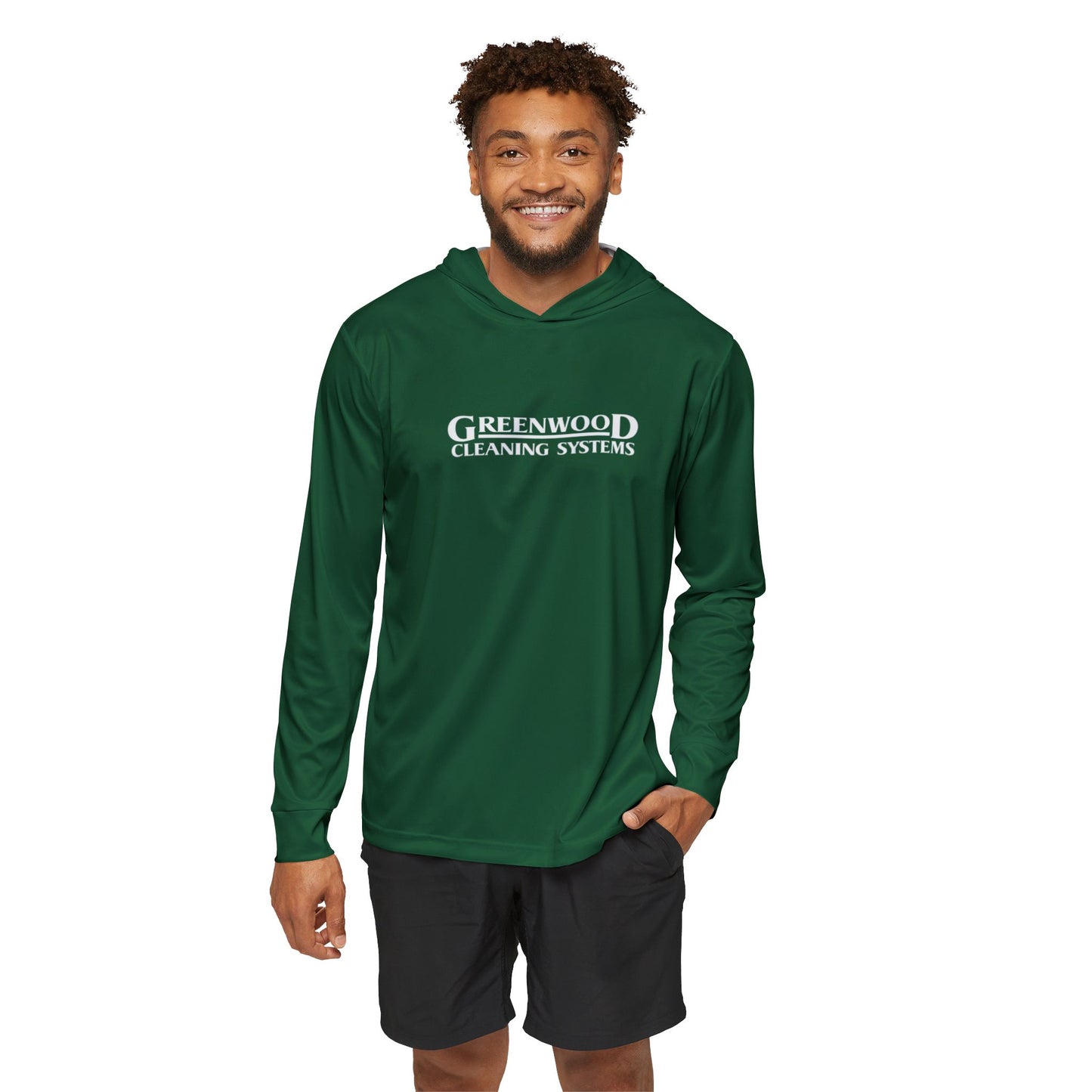Greenwood Cleaning Systems UPF+50 Performance Hoodie (Dark Green)