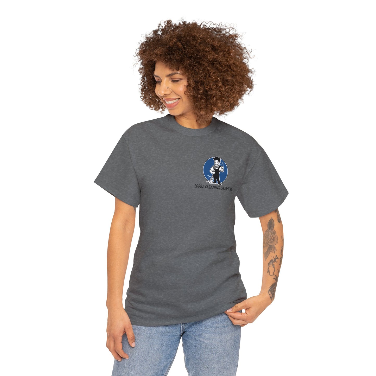 Lopez Cleaning Services Heavy Cotton Tee