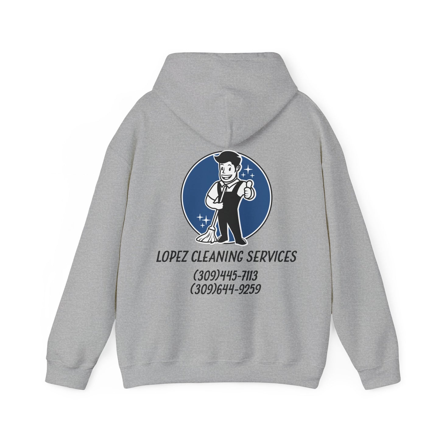 Lopez Cleaning Services Heavy Blend™ Hooded Sweatshirt