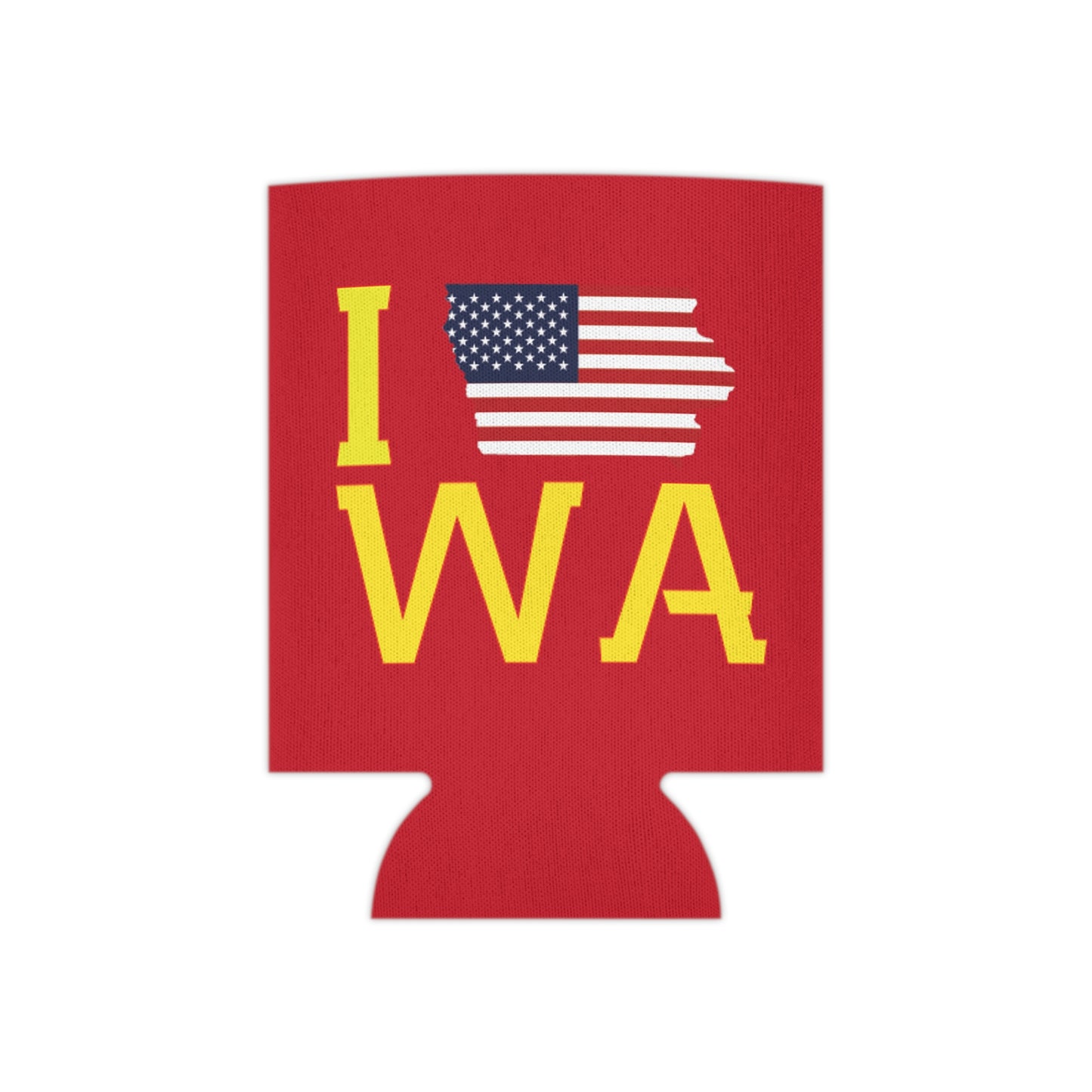 Iowa Patriotic Never Lost a Tailgate Can Cooler