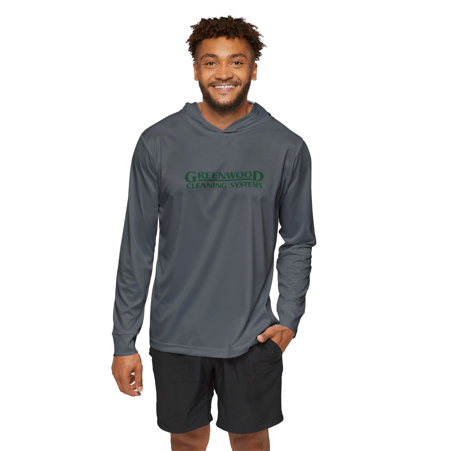 Greenwood Cleaning Systems UPF+50 Performance Hoodie (Dark Gray)
