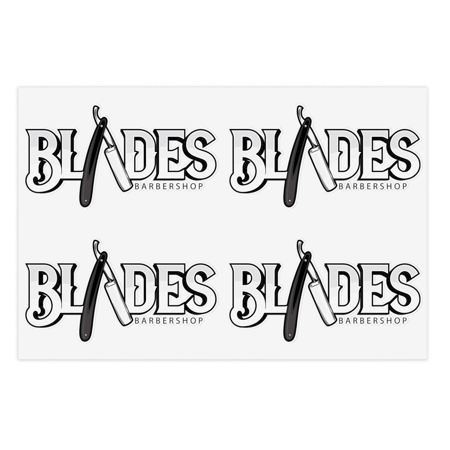 Blades Barbershop Sticker Sheets