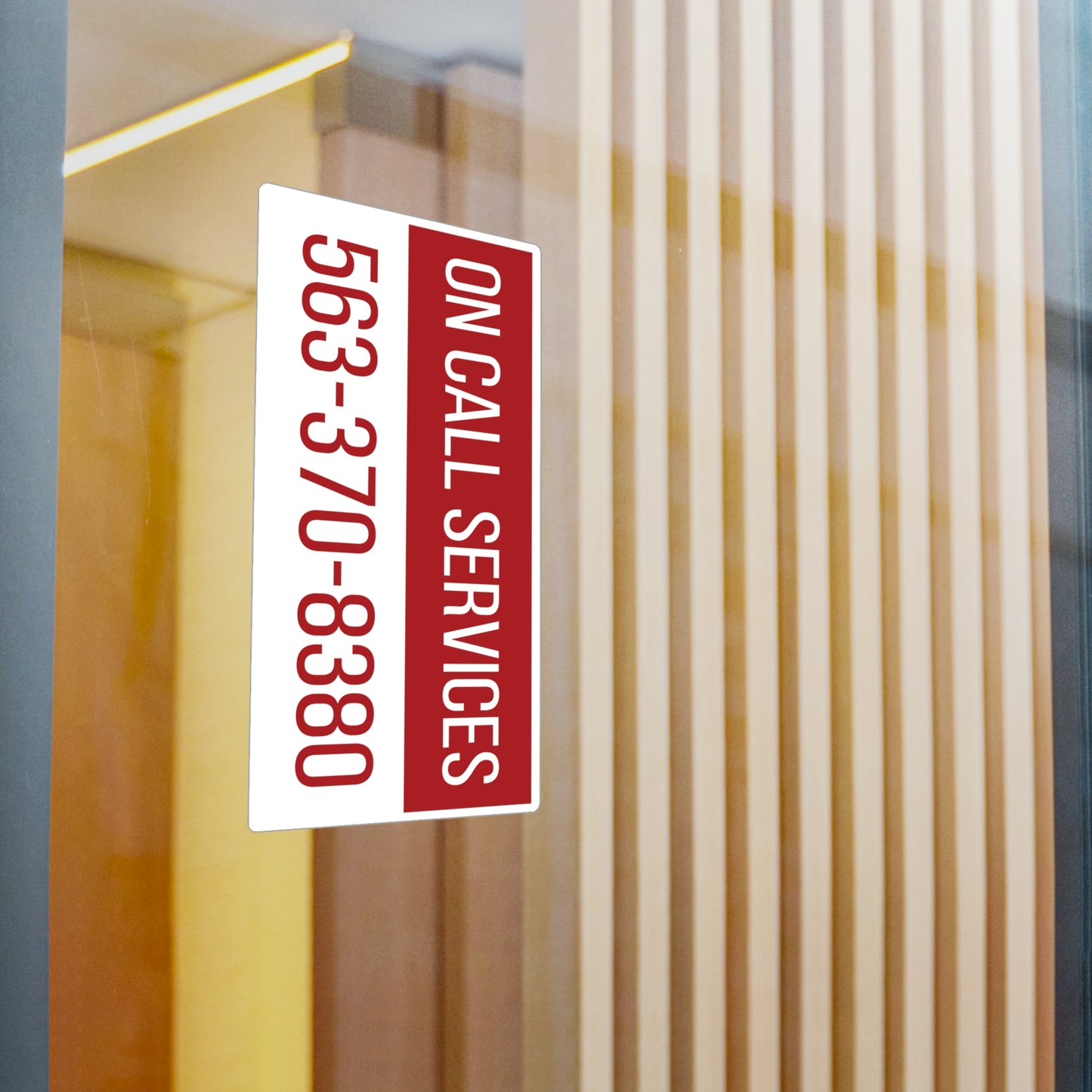On Call Services Kiss-Cut Vinyl Decals