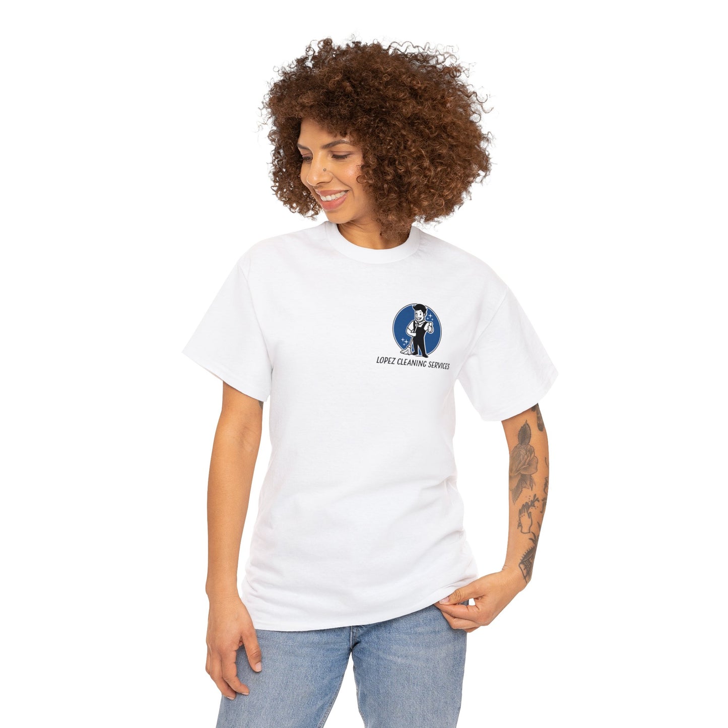 Lopez Cleaning Services Heavy Cotton Tee