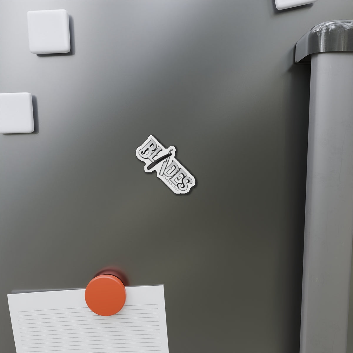 Blades Barbershop Die-Cut Magnets