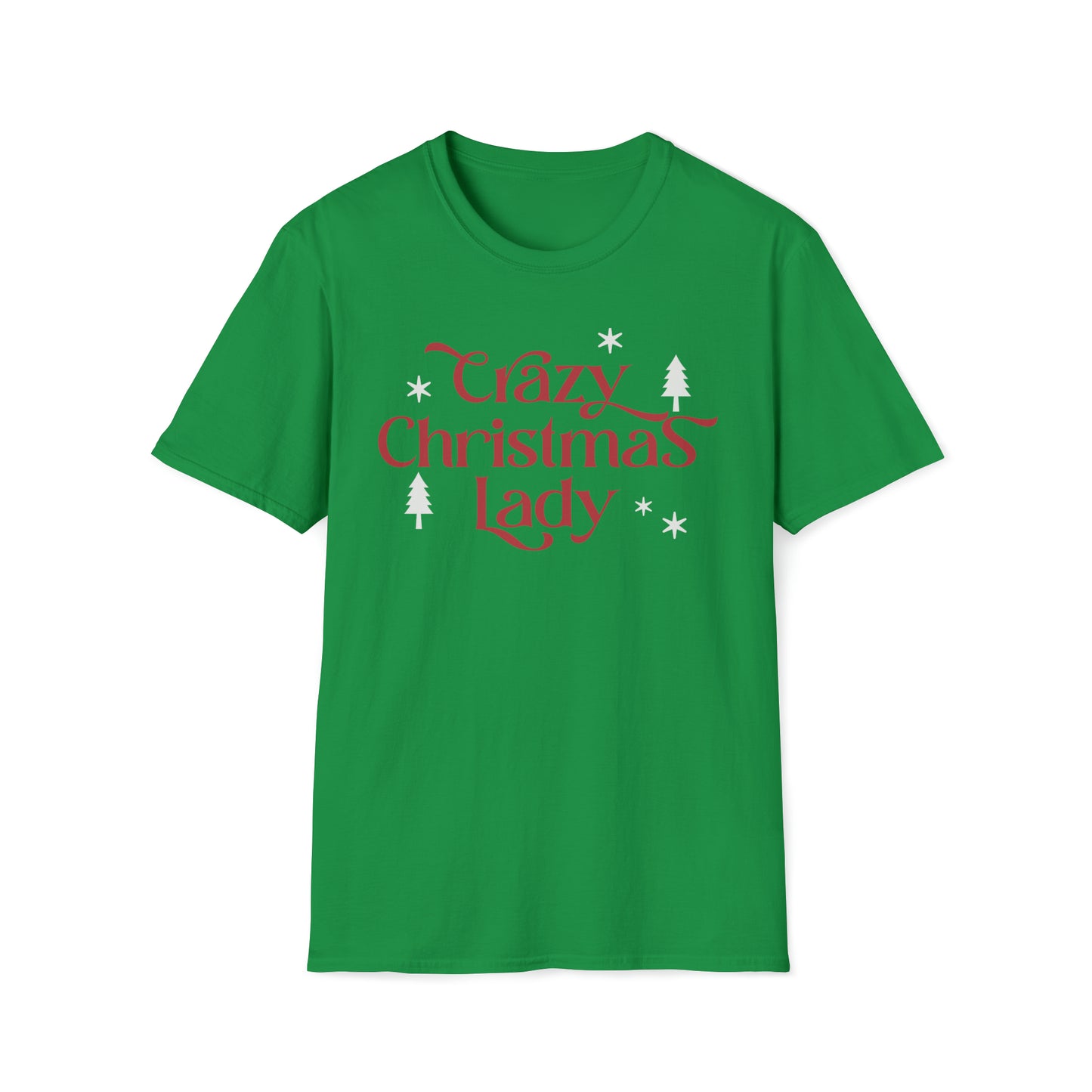 Crazy Christmas Lady Softstyle T-Shirt