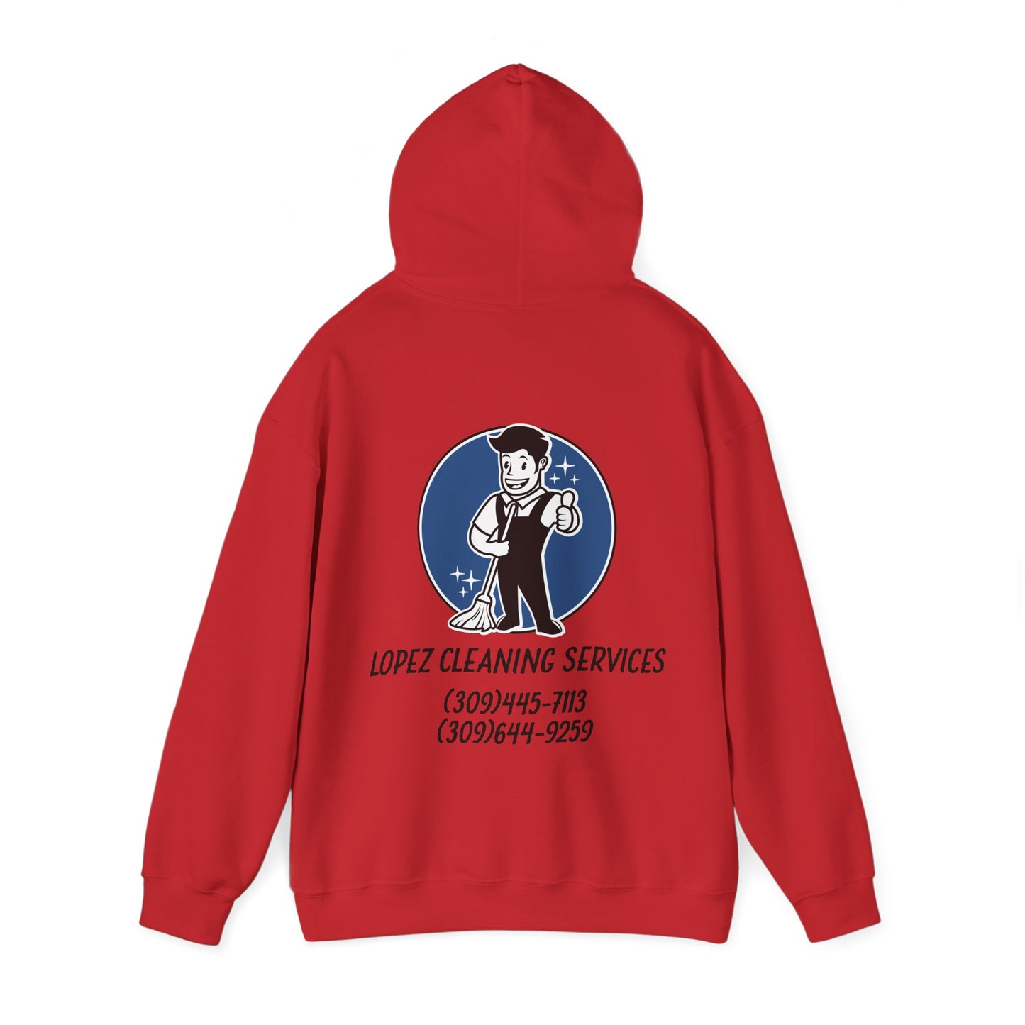 Lopez Cleaning Services Heavy Blend™ Hooded Sweatshirt