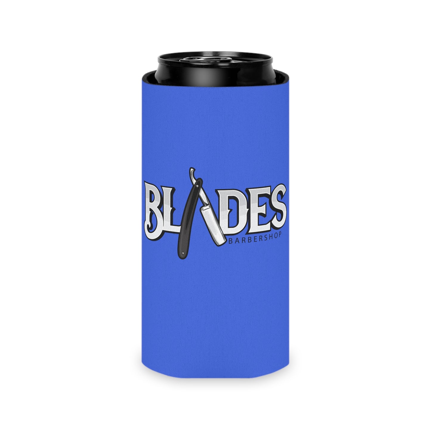 Blades Barbershop Can Cooler