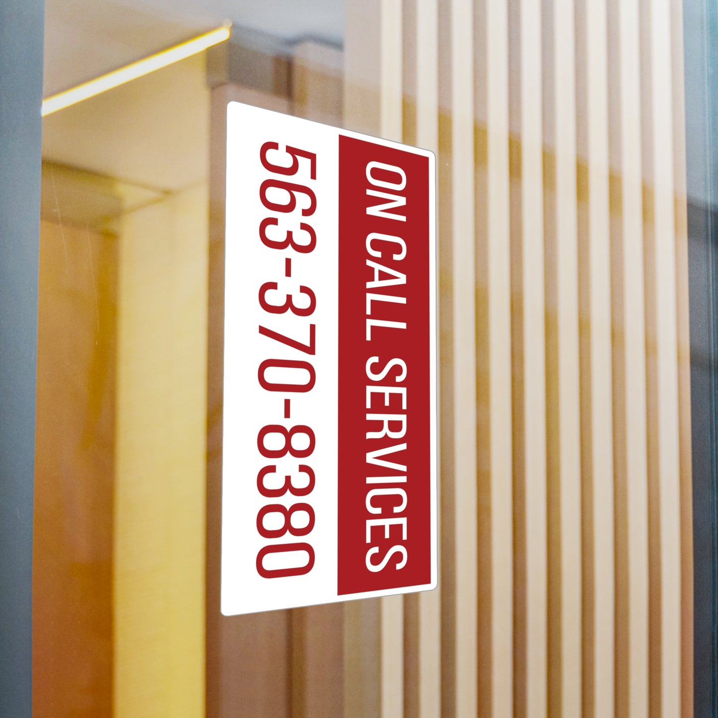 On Call Services Kiss-Cut Vinyl Decals