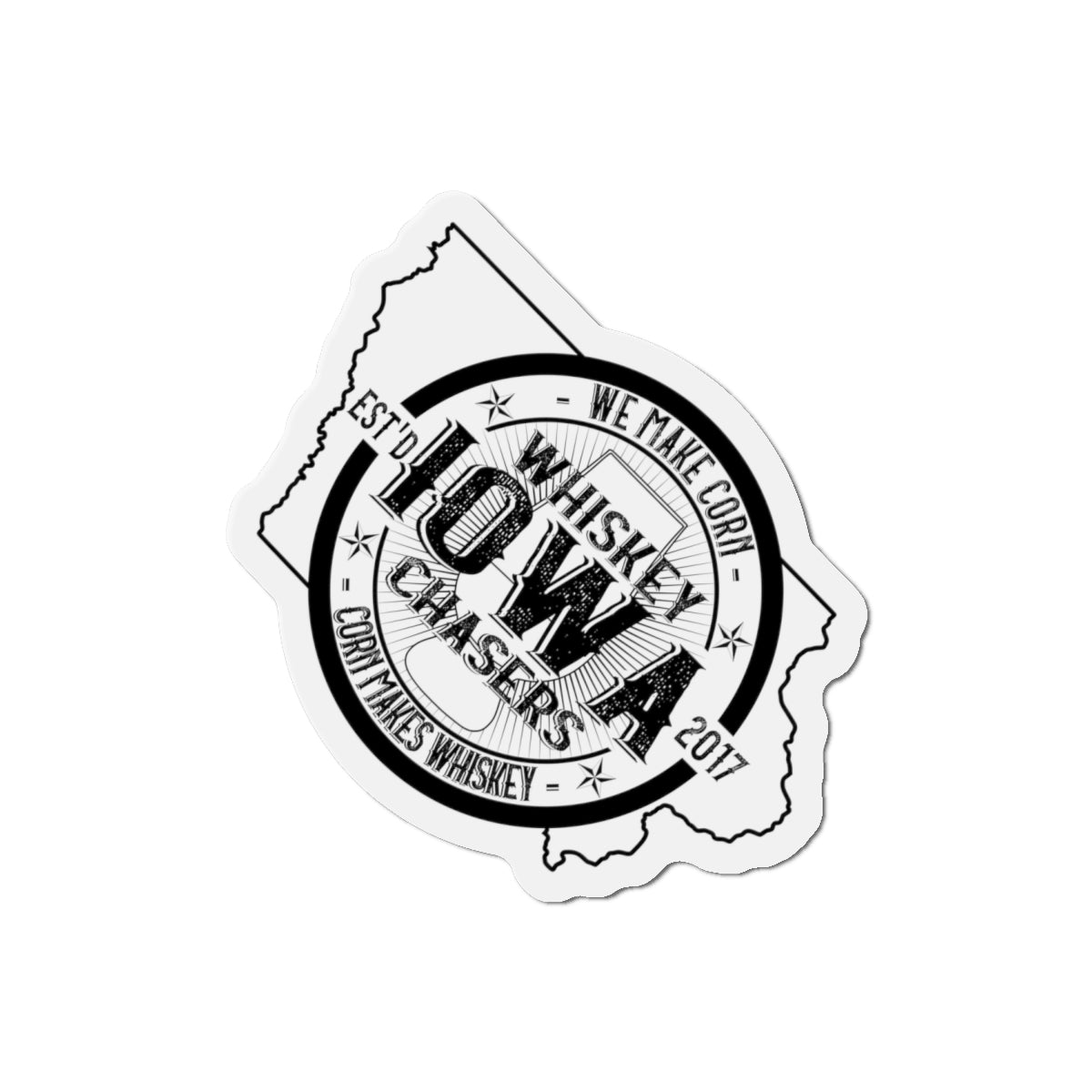 Iowa Whiskey Chasers Die-Cut Magnets