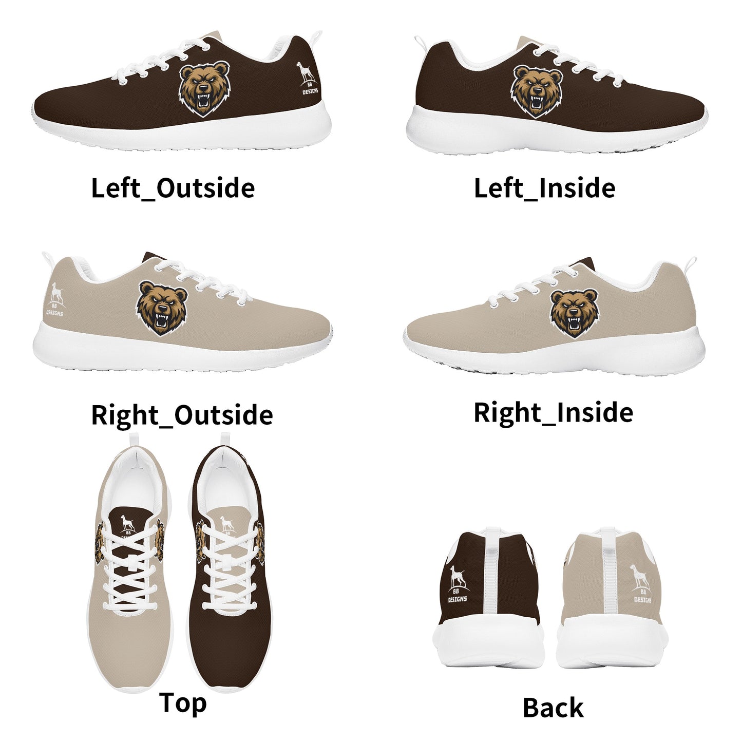 Bears Mesh Athletic Sneakers