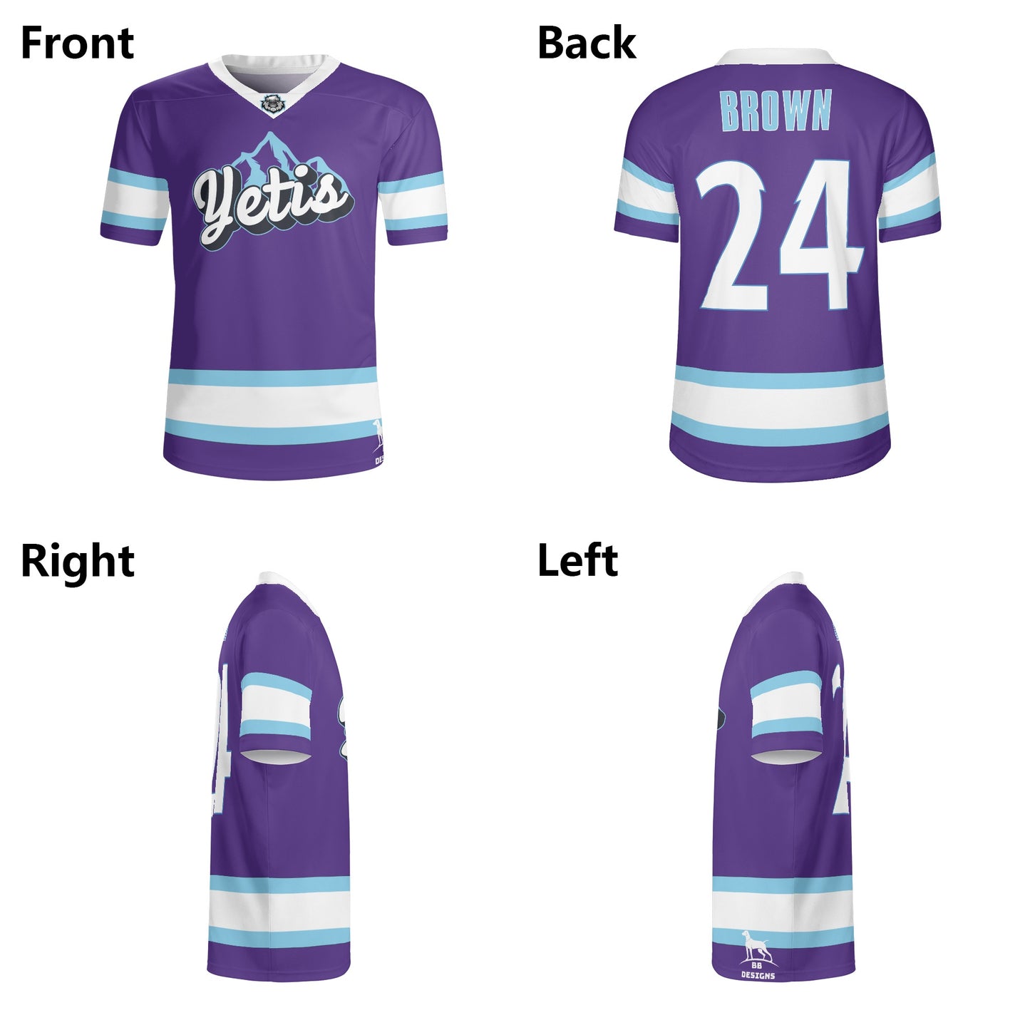 D4 Yetis Jersey - Brown 24