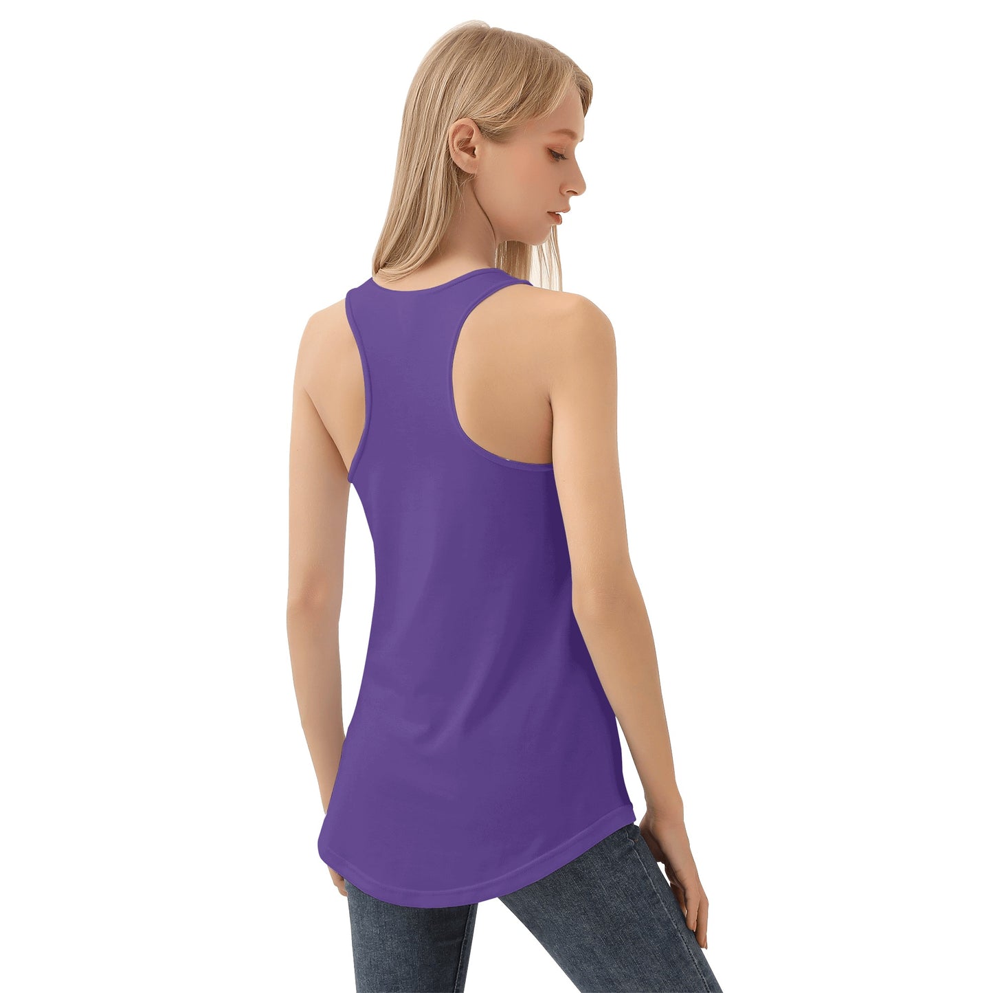 Yetis Womens Loose Tank Tops (Purple)
