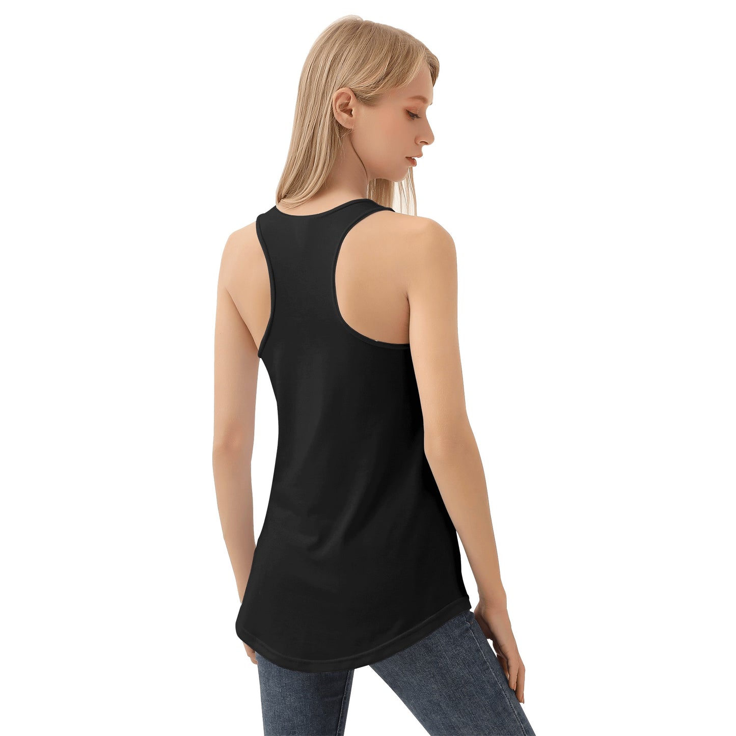 Yetis Womens Loose Tank Tops Black