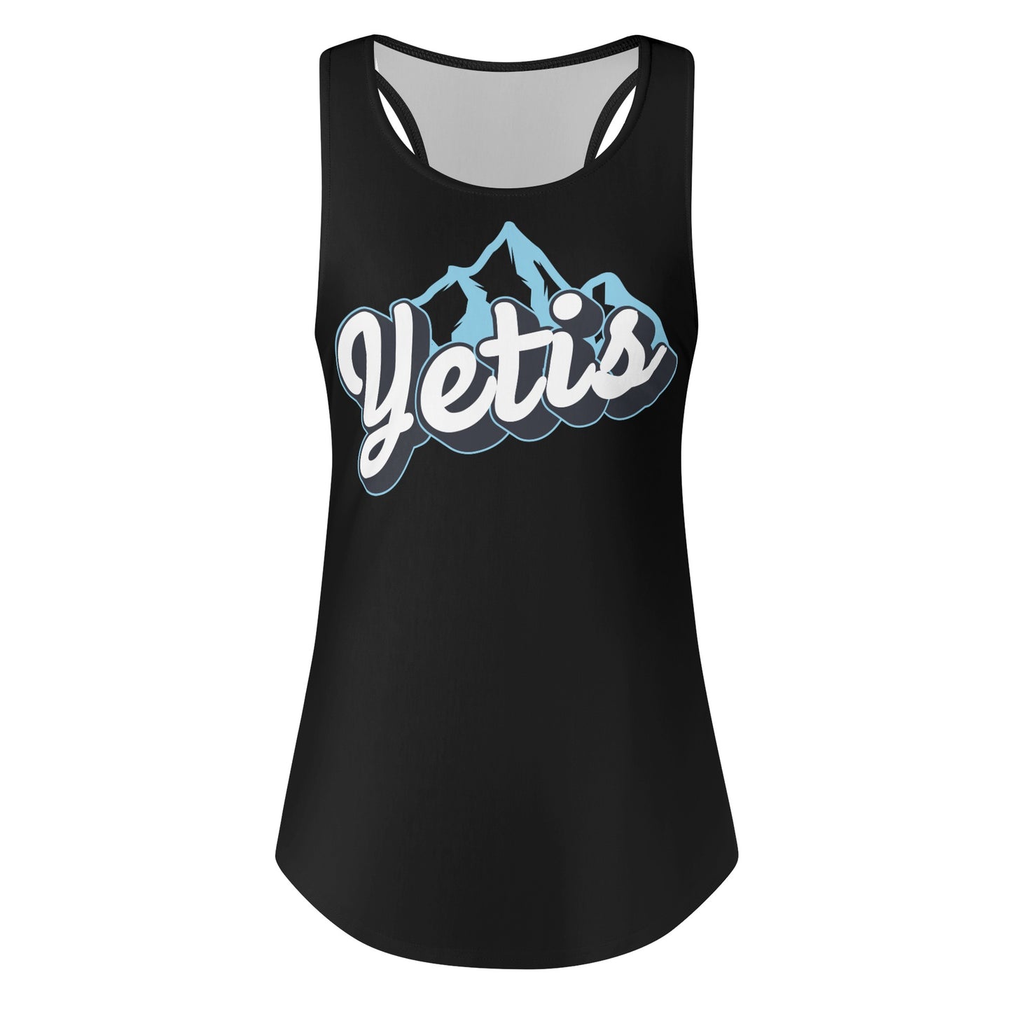 Yetis Womens Loose Tank Tops Black