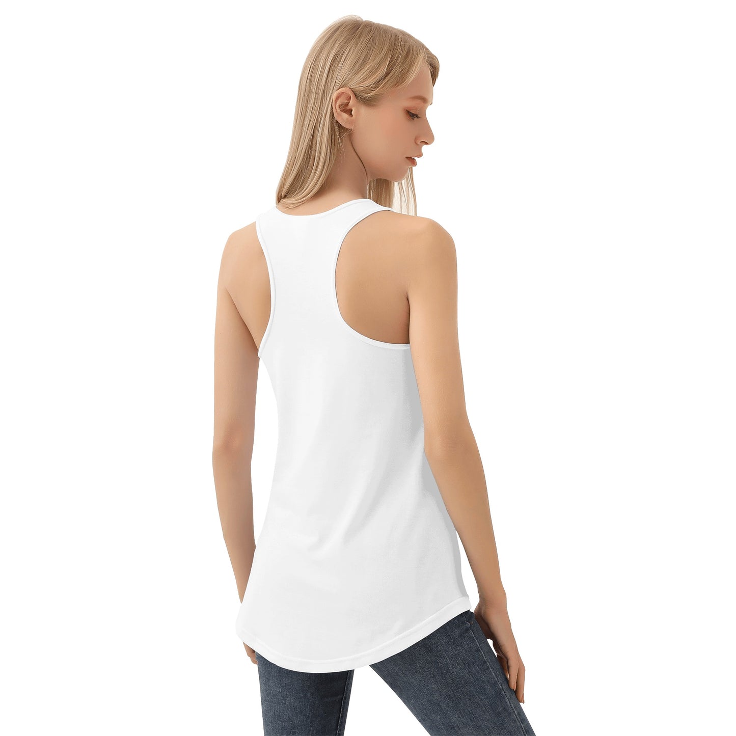 Yetis Womens Loose Tank Tops (White)