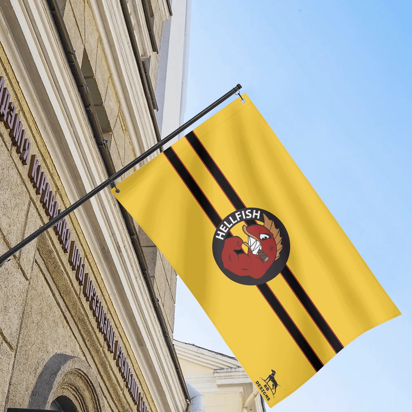 Fighting Hellfish Flags 3x5 Ft