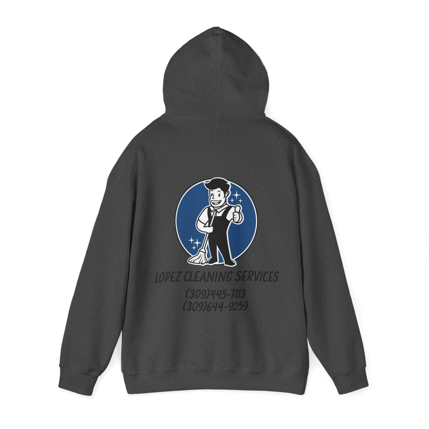 Lopez Cleaning Services Heavy Blend™ Hooded Sweatshirt