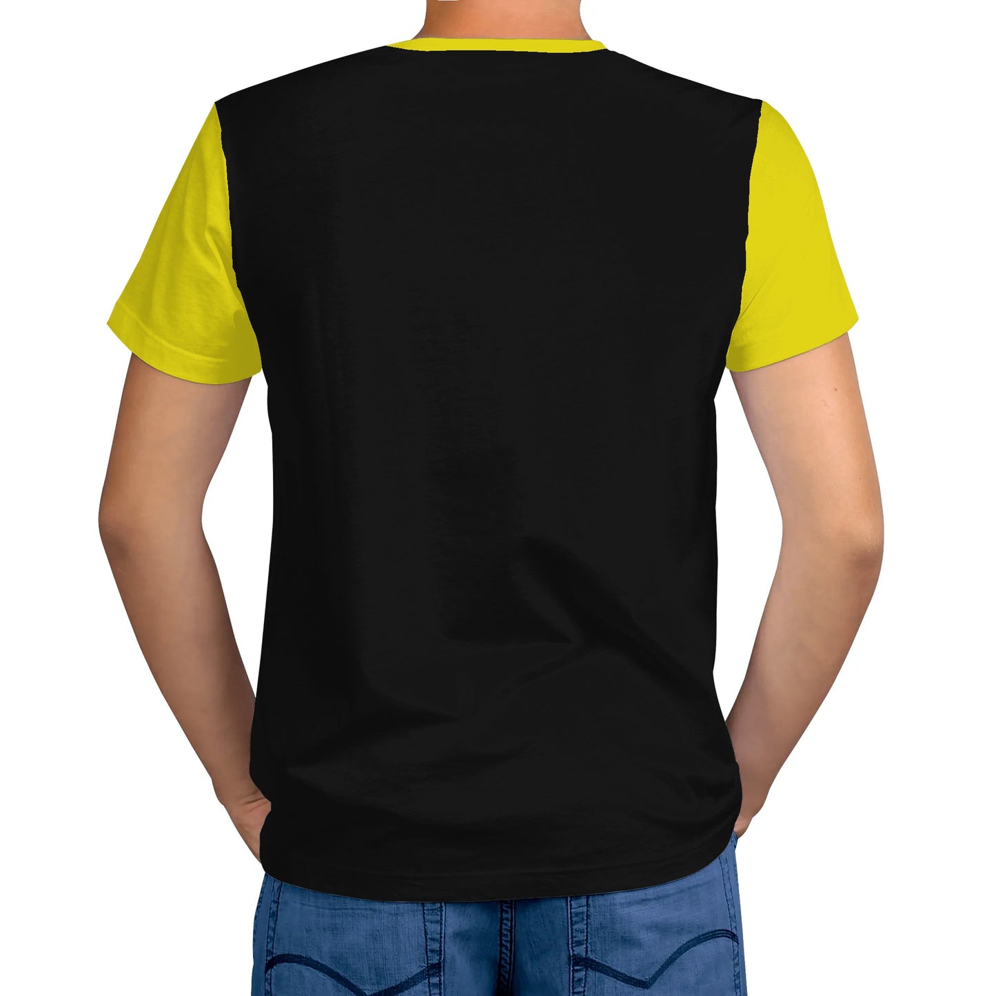 Arlington Bureaucrats All Over Print Staple T-Shirt (Black and Yellow)