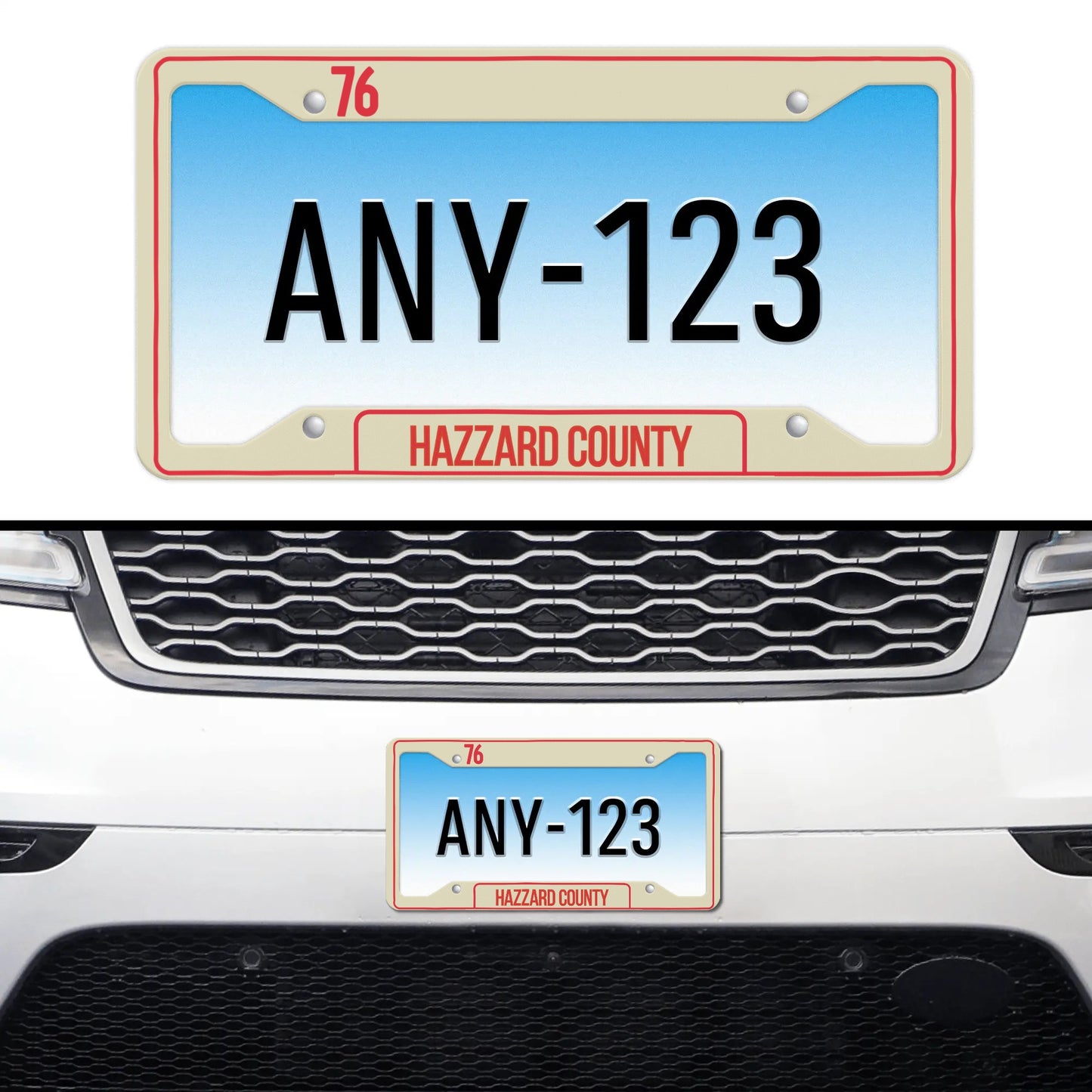 Hazzard County License Plate Frame