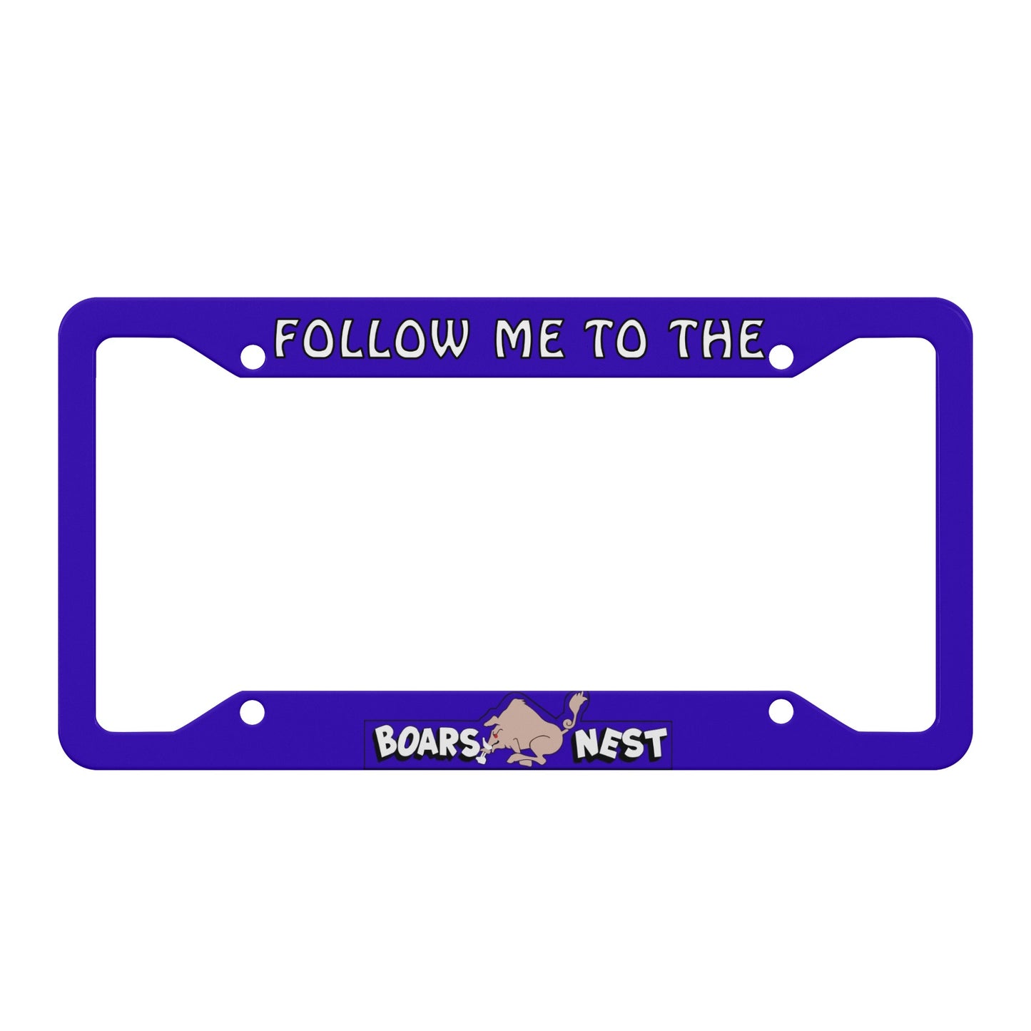 Boars Nest License Plate Frame