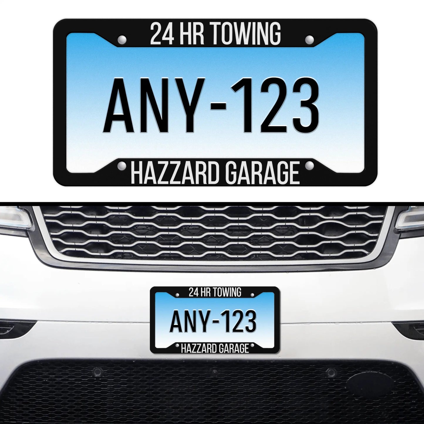 Hazzard Garage License Plate Frame
