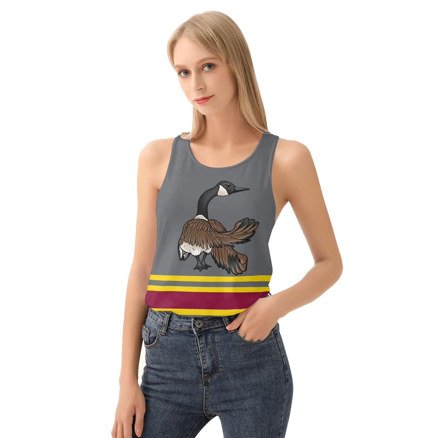 Fighting Geese Womens Loose Tank Tops