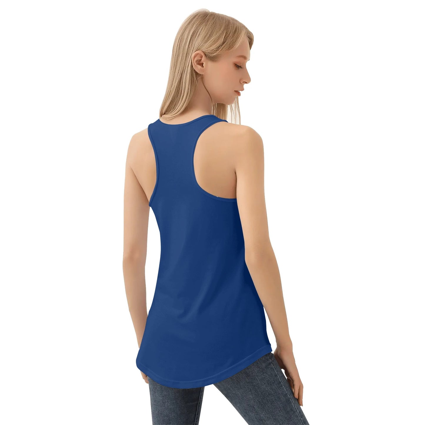 Womens Young Americans Loose Tank Top (Blue)