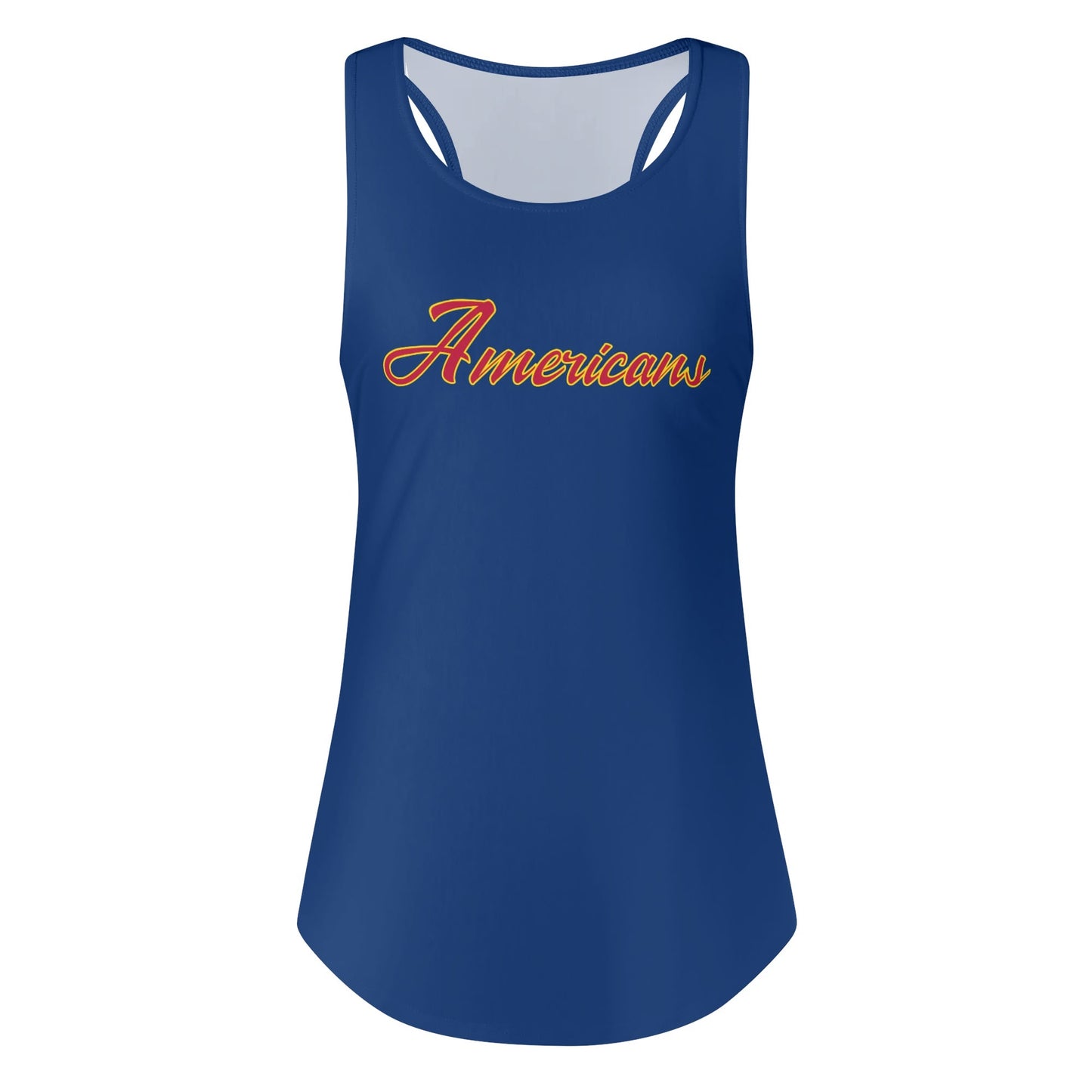 Womens Young Americans Loose Tank Top (Blue)