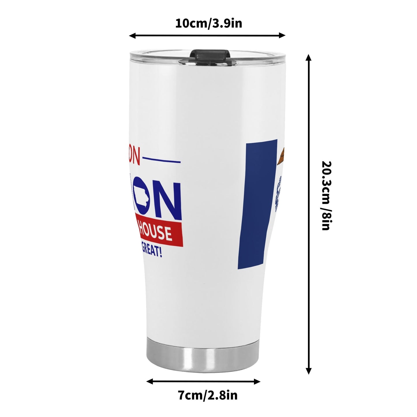 Fillion Iowa Stainless Steel Tumbler 30oz Printed Cup Gift