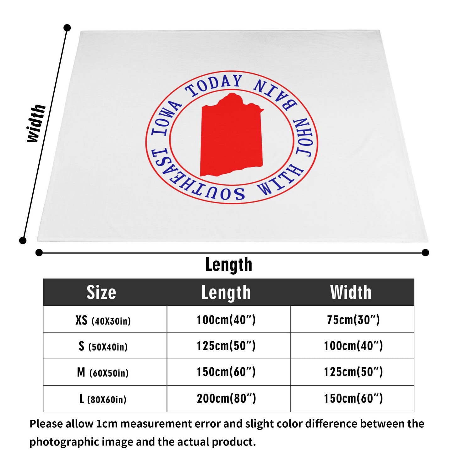 Southeast Iowa Today with John Bain Flannel Breathable Blanket 4 Sizes