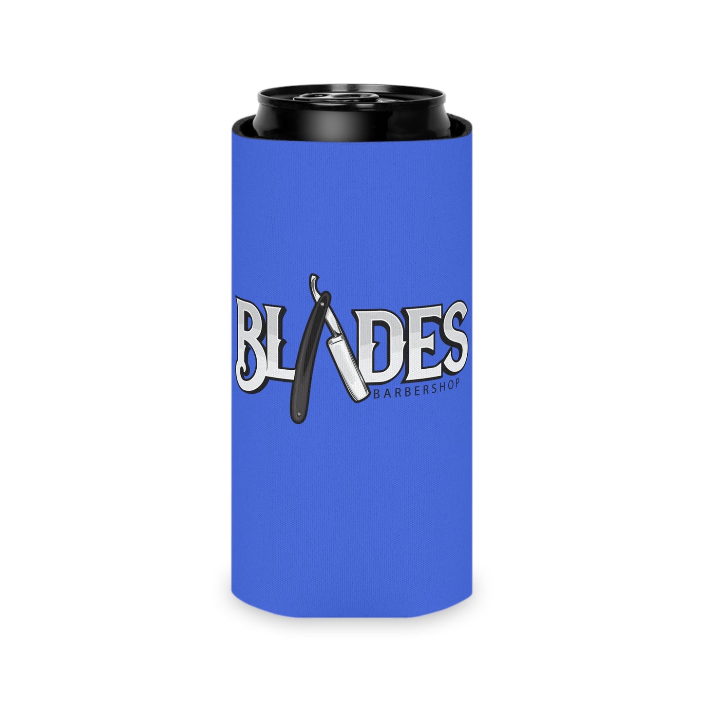 Blades Barbershop Can Cooler