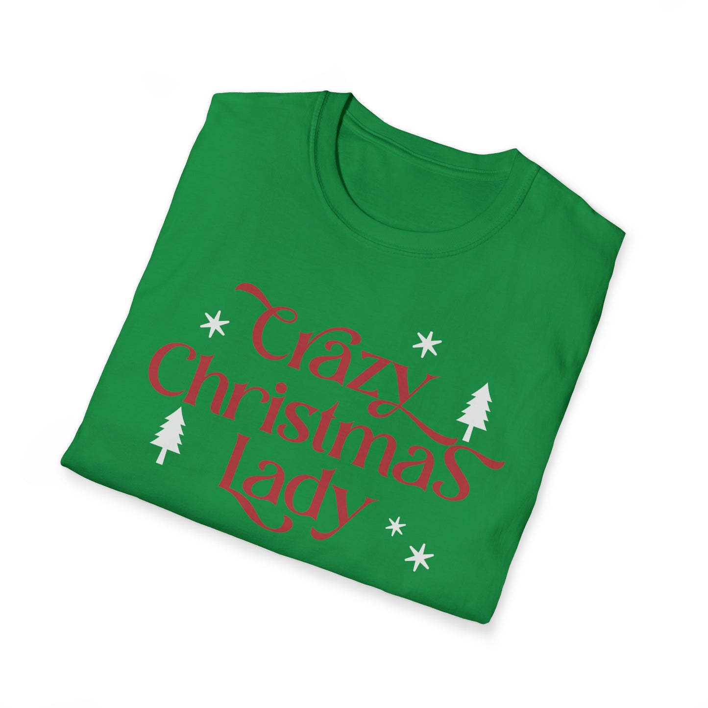 Crazy Christmas Lady Softstyle T-Shirt