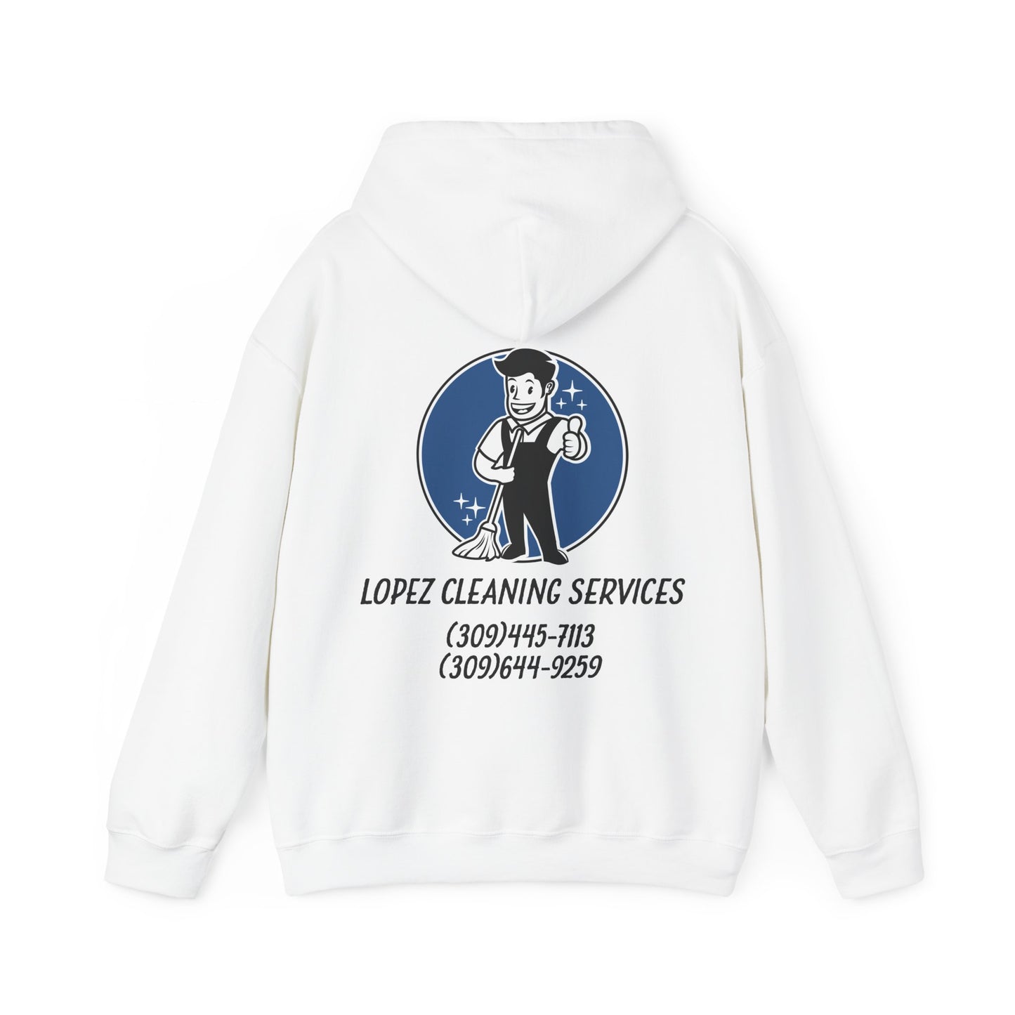 Lopez Cleaning Services Heavy Blend™ Hooded Sweatshirt