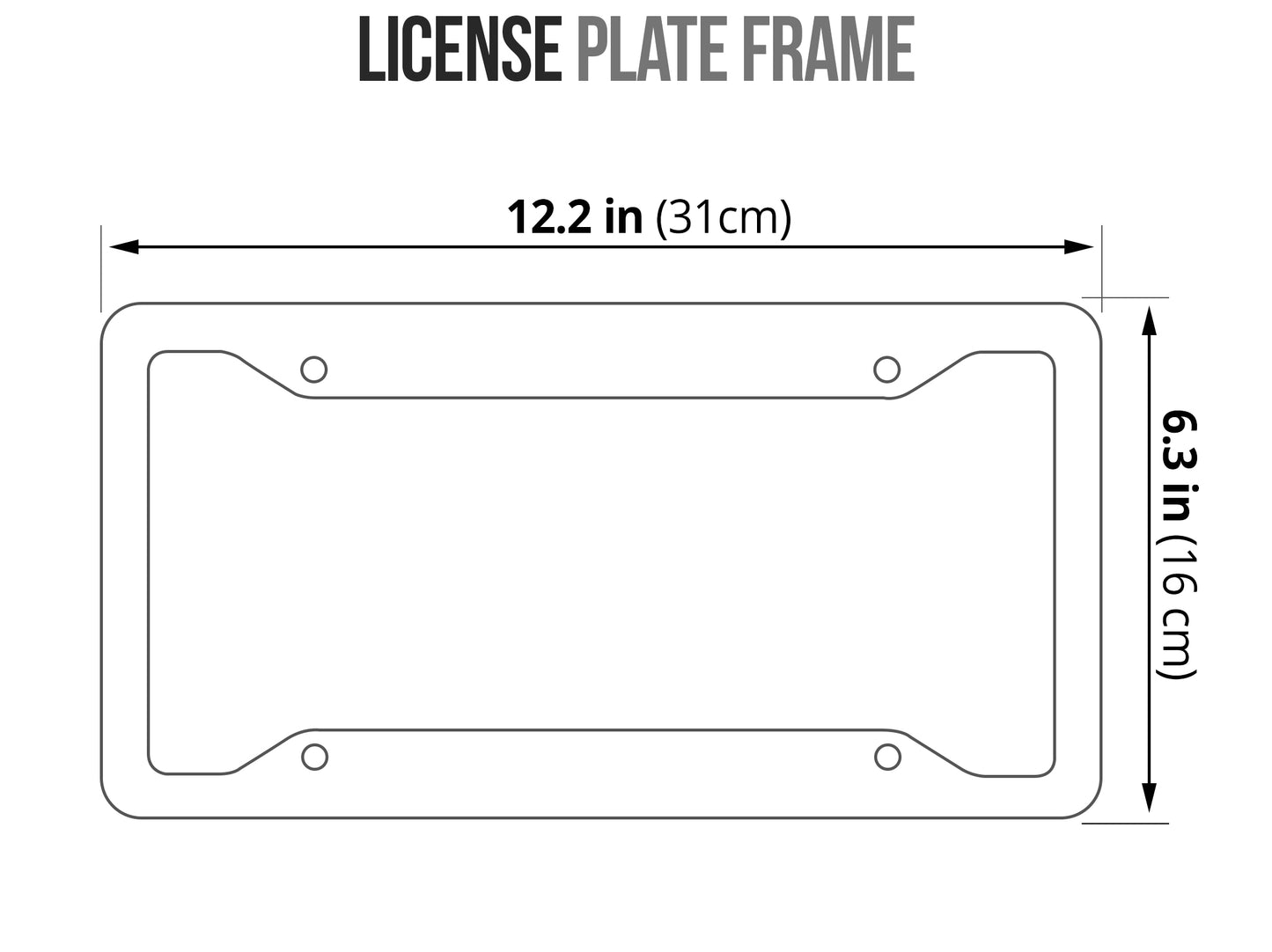 Boars Nest License Plate Frame