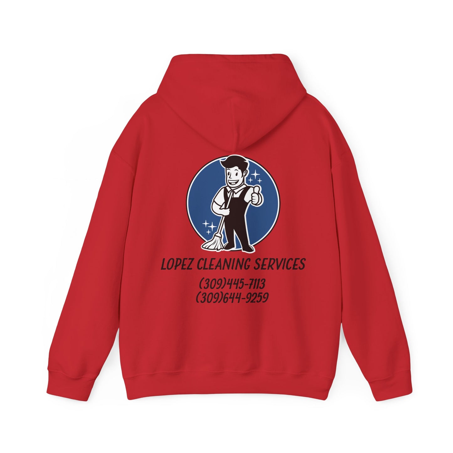 Lopez Cleaning Services Heavy Blend™ Hooded Sweatshirt