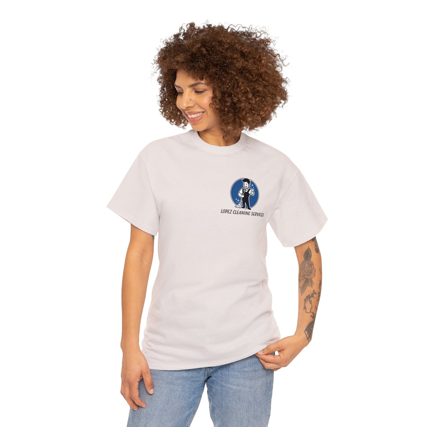 Lopez Cleaning Services Heavy Cotton Tee