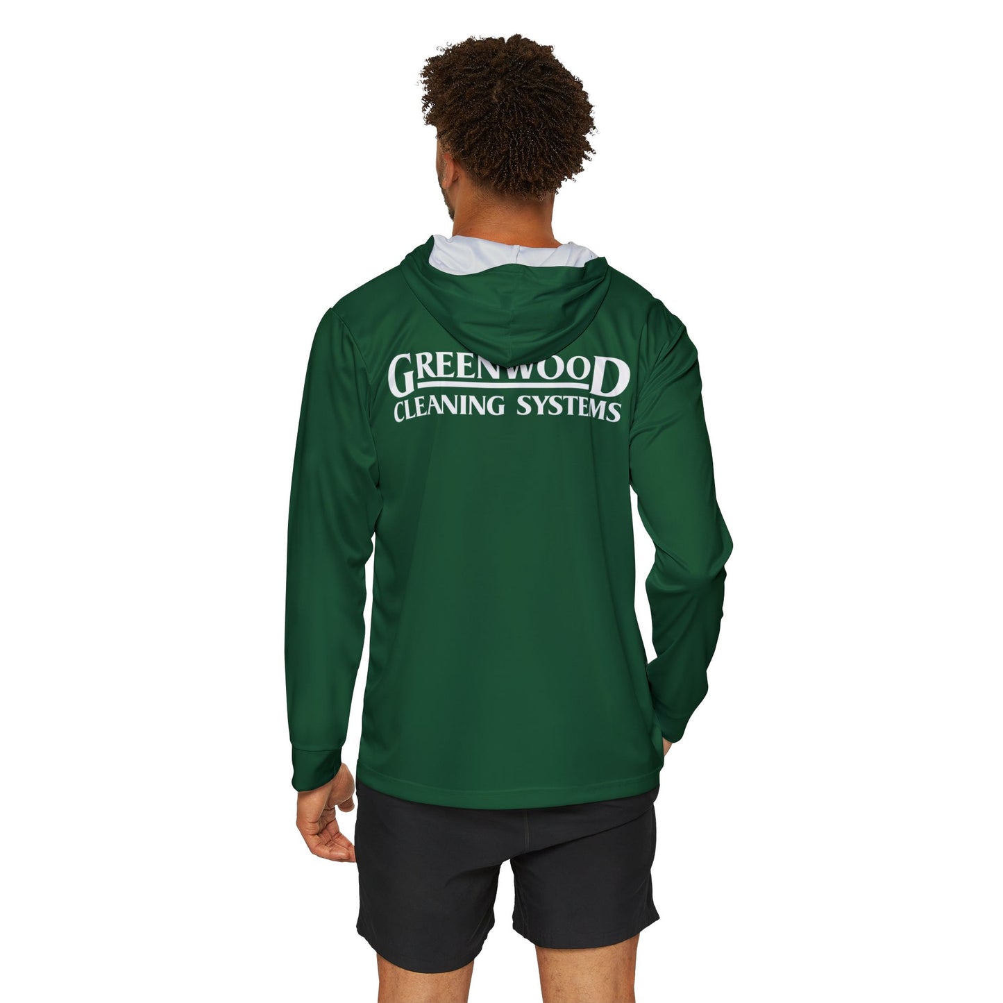 Greenwood Cleaning Systems UPF+50 Performance Hoodie (Dark Green)