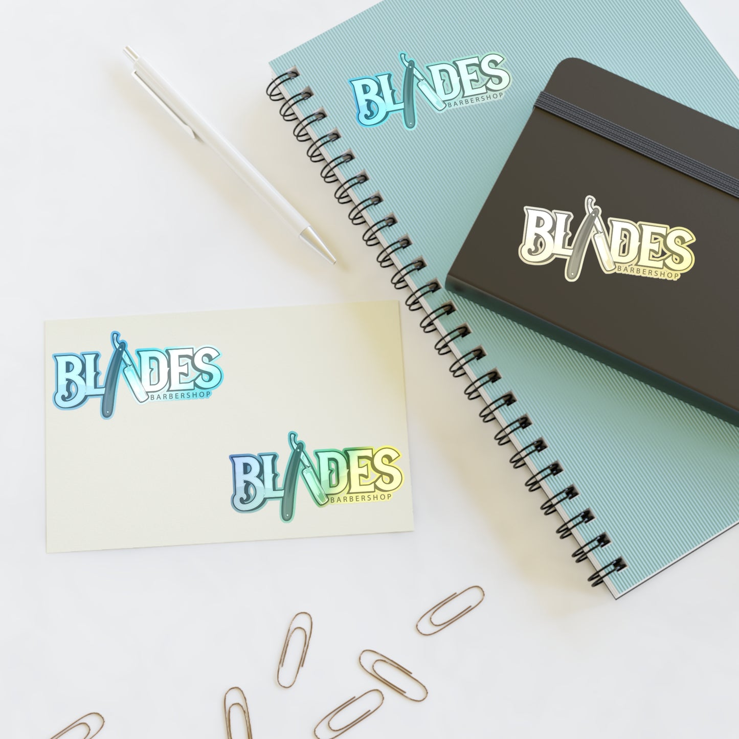 Blades Barbershop Sticker Sheets