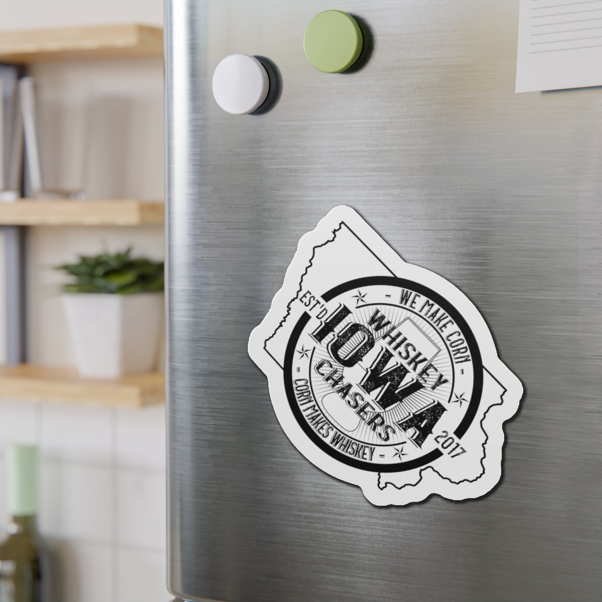 Iowa Whiskey Chasers Die-Cut Magnets
