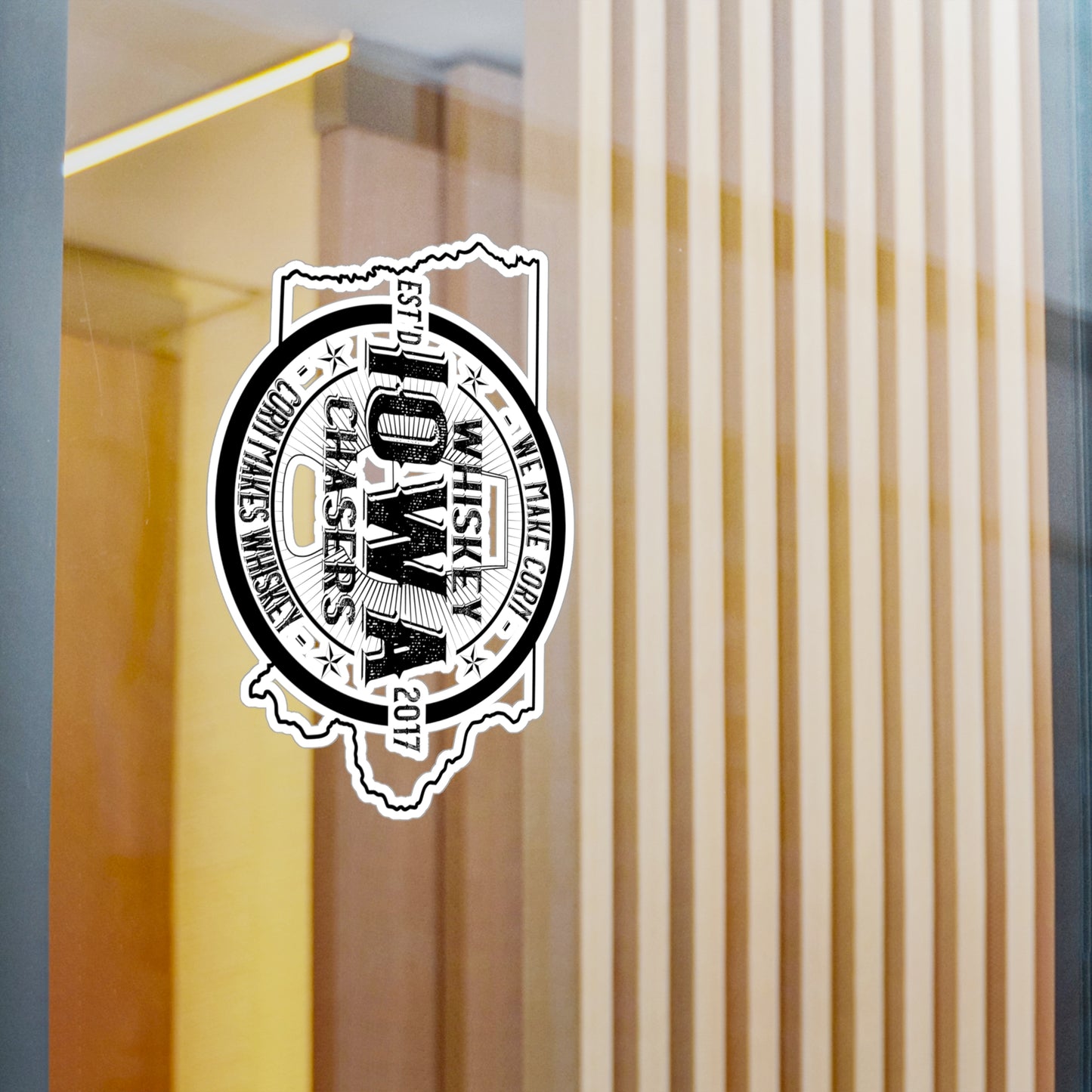 Iowa Whiskey Chasers Kiss-Cut Vinyl Decals