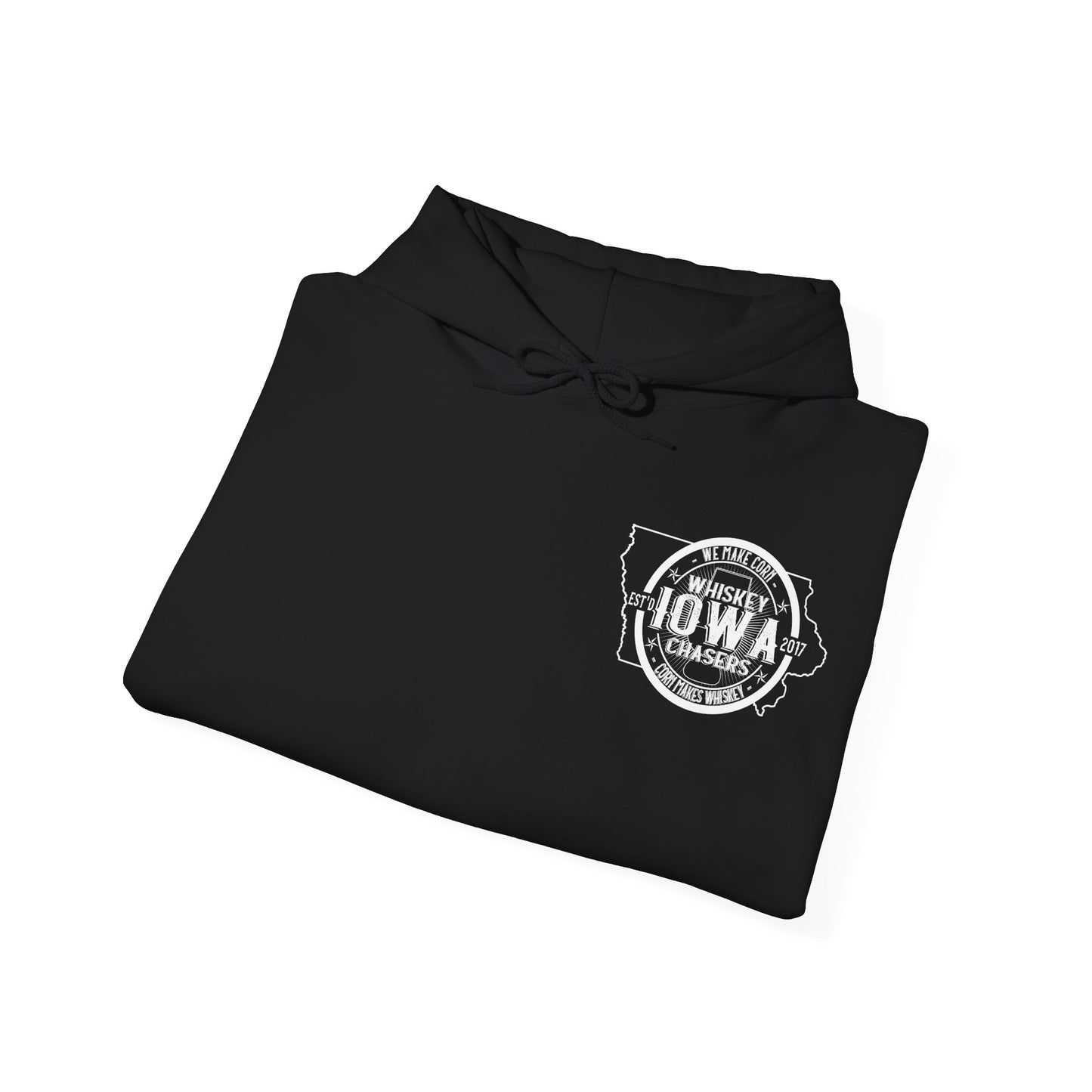 Iowa Whiskey Chasers Heavy Blend™ Hooded Sweatshirt Front and Back Print