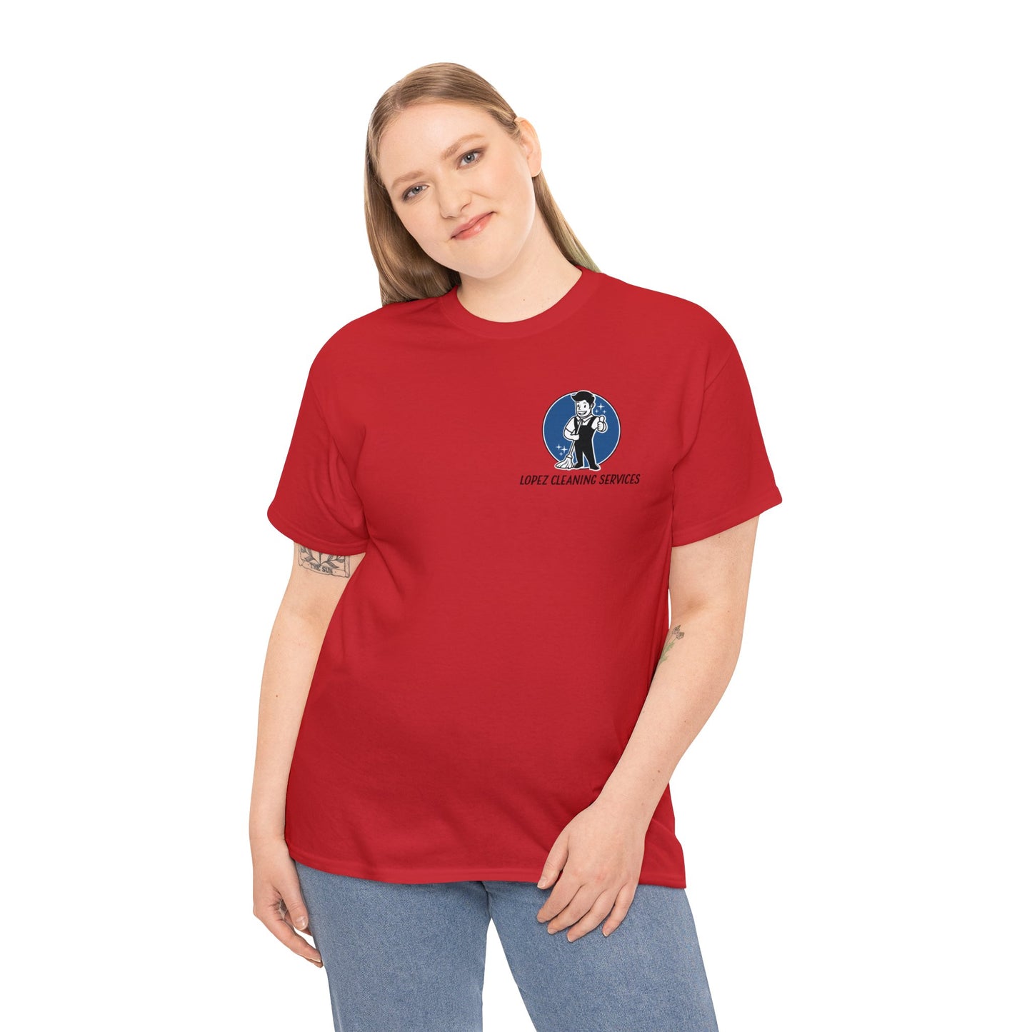 Lopez Cleaning Services Heavy Cotton Tee