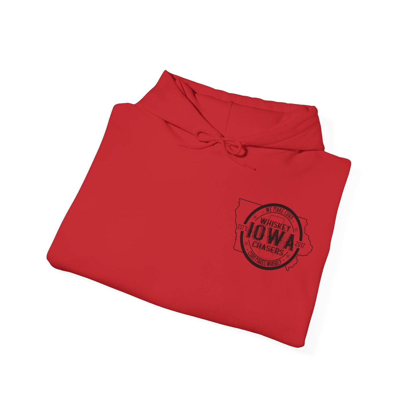 Iowa Whiskey Chasers Heavy Blend™ Hooded Sweatshirt Front and Back Print