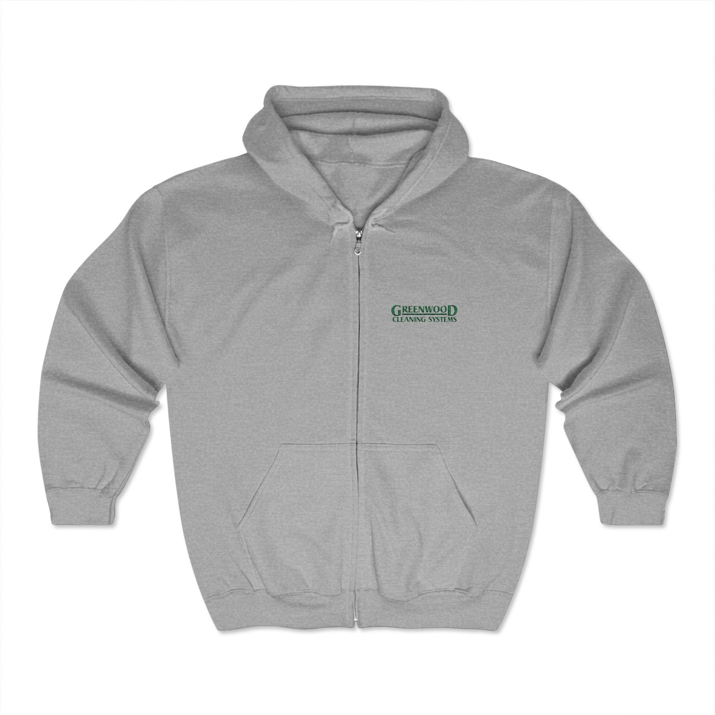 Greenwood Cleaning Systems Heavy Blend™ Full Zip Hooded Sweatshirt
