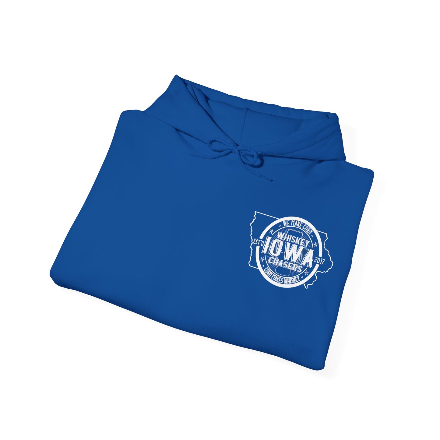 Iowa Whiskey Chasers Heavy Blend™ Hooded Sweatshirt Front and Back Print