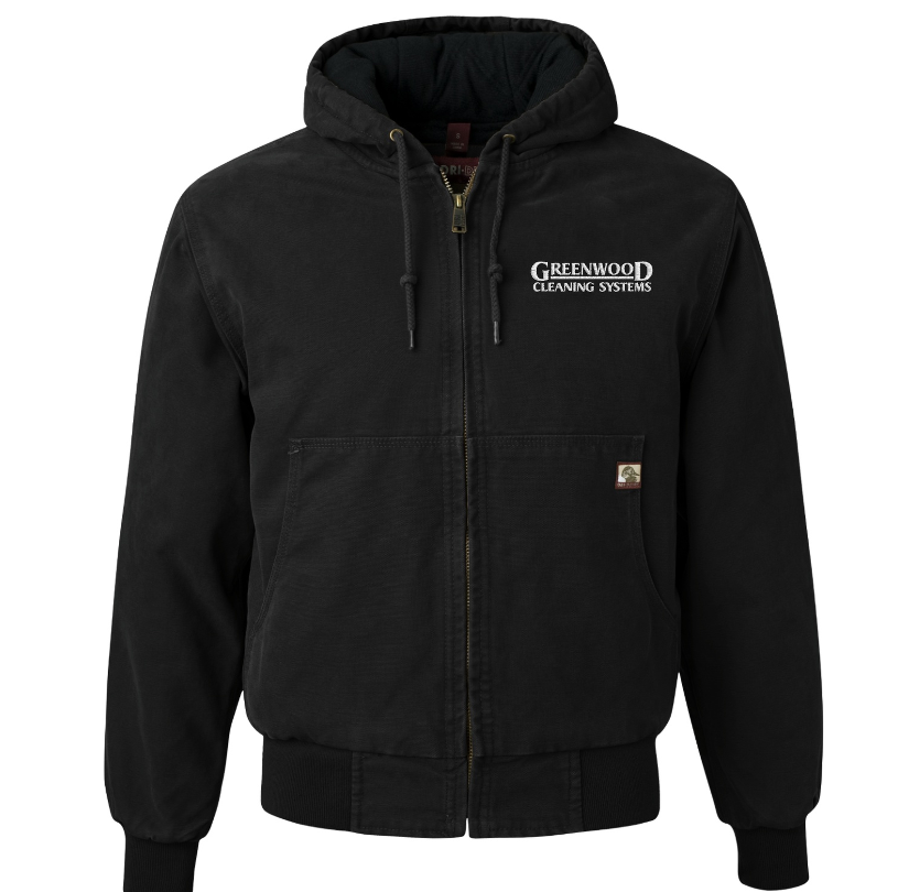 Greenwood Cleaning Systems Dri DUCK Hooded Boulder Cloth Jacket
