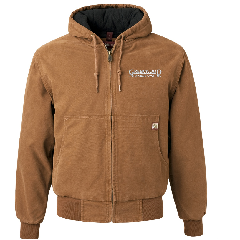 Greenwood Cleaning Systems Dri DUCK Hooded Boulder Cloth Jacket