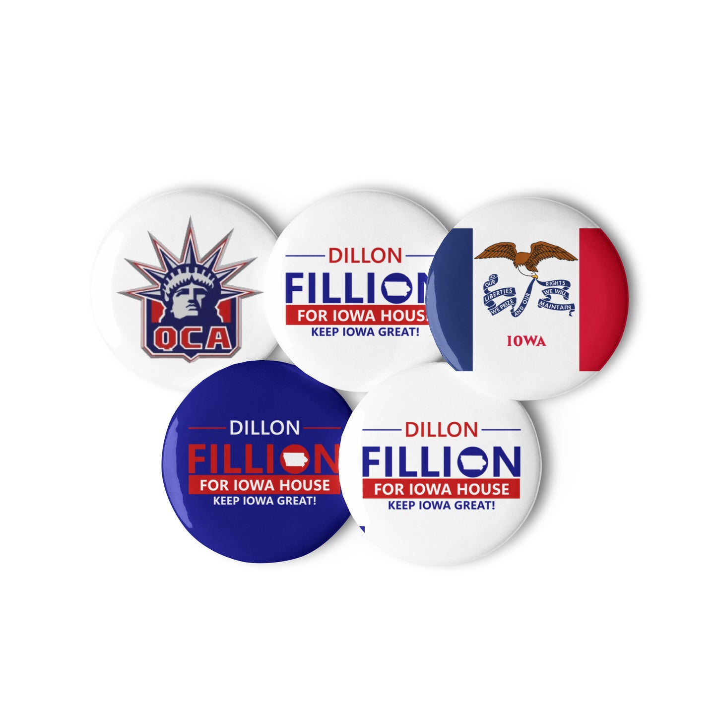 Fillion Set of pin buttons