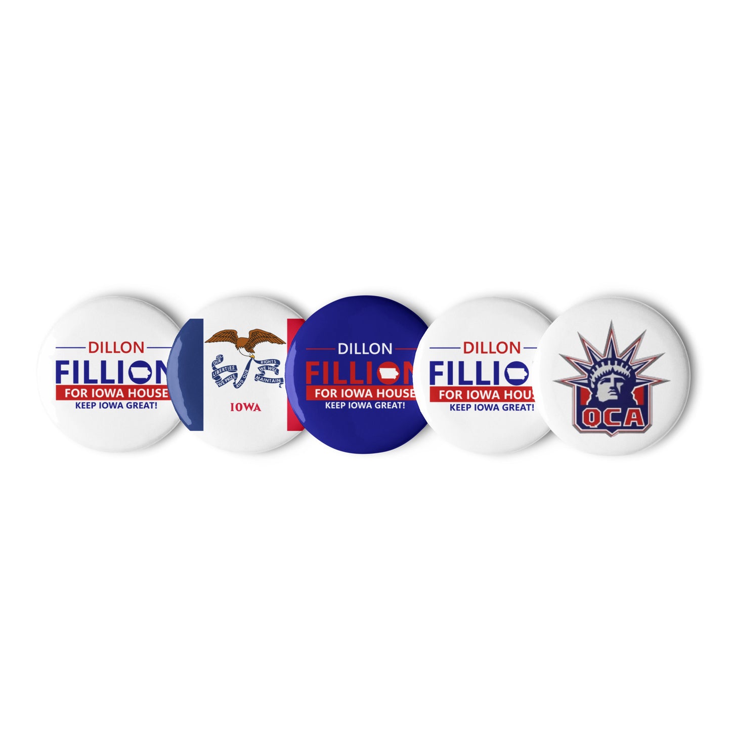 Fillion Set of pin buttons